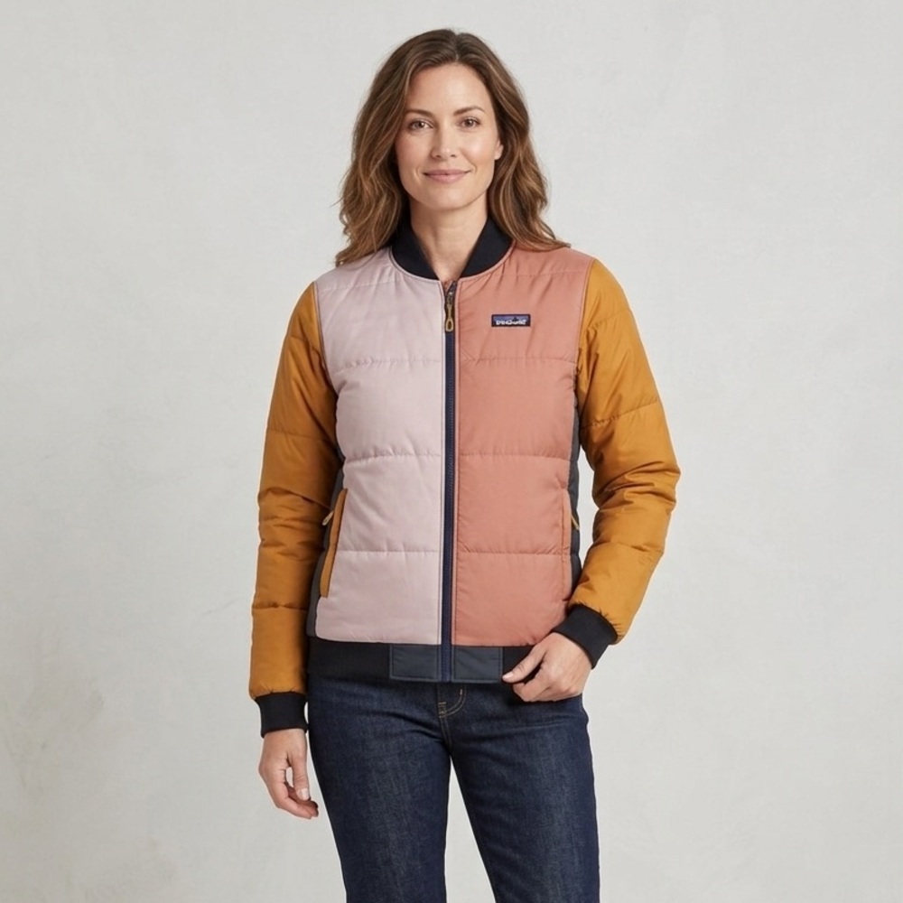 Patagonia Women Zemer Bomber Jacket Multicolored colorblock Size S